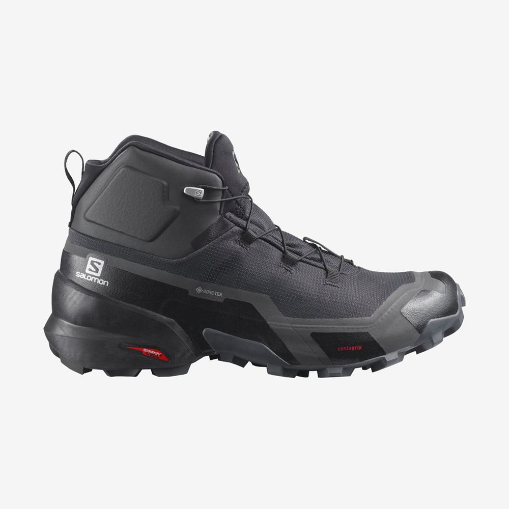 Salomon CROSS HIKE MID GTX Zapatillas Trekking Hombre - Negras - Colombia (45628-YNSI)